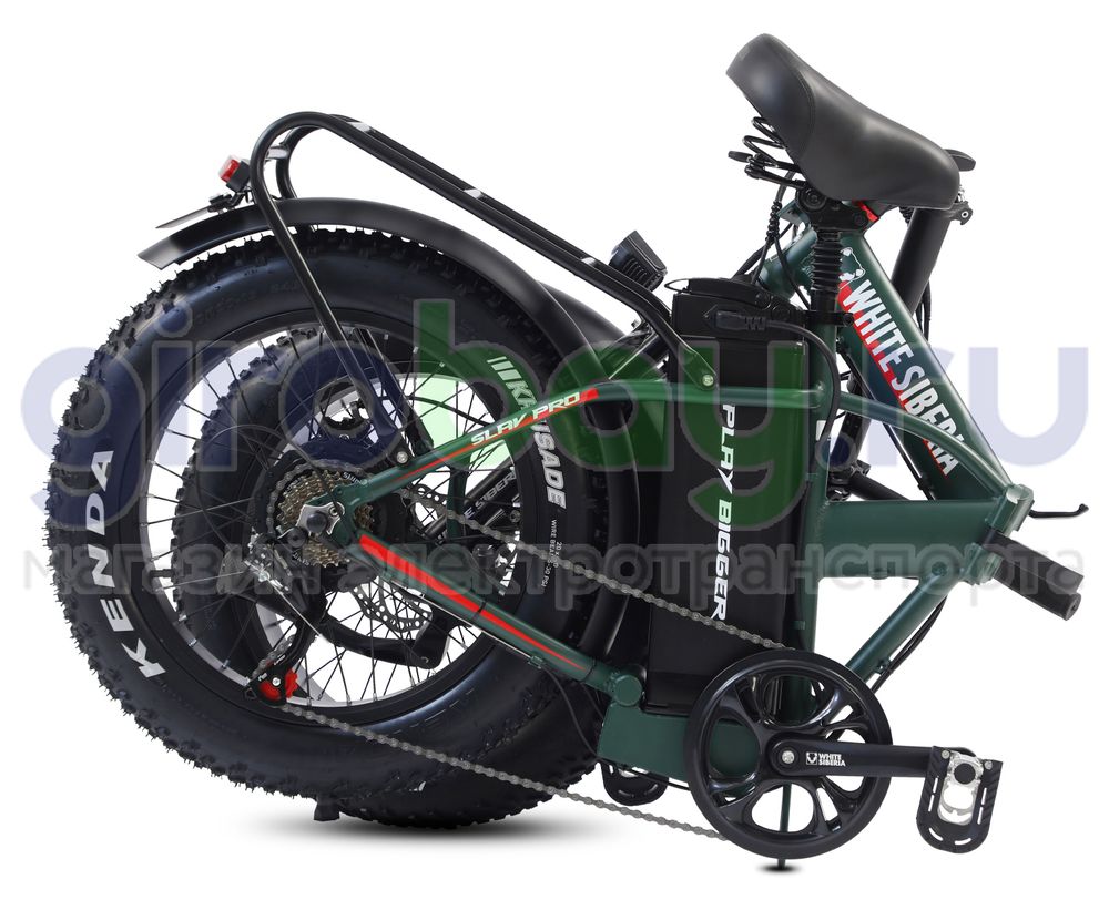 Электровелосипед WHITE SIBERIA SLAV PRO 1000W 48V/13A Elki Green (зеленый) фото  33 фото №7
