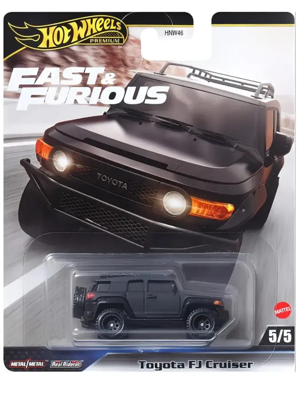 Машинка Хот Вилс Премиум Toyota FJ Cruiser HNW46 HRT99