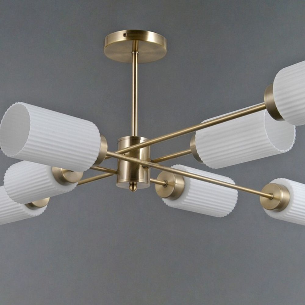 Люстра на штанге ILLUMICO NAPLES IL0737-8ASQ-25 AB NAPLES