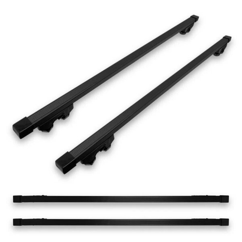 Багажник на рейлинги (сталь) 110 см в сборе (эконом) (ЕвроДеталь)