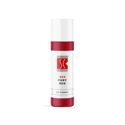 Swiss color премиальный пигмент для перманентного макияжа губ RUBY RED, 10 ml