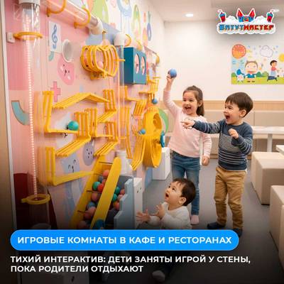 Пневмолабиринт для детской игровой комнаты «Неоновый космо-город», 3,6×2,4×0,5 м