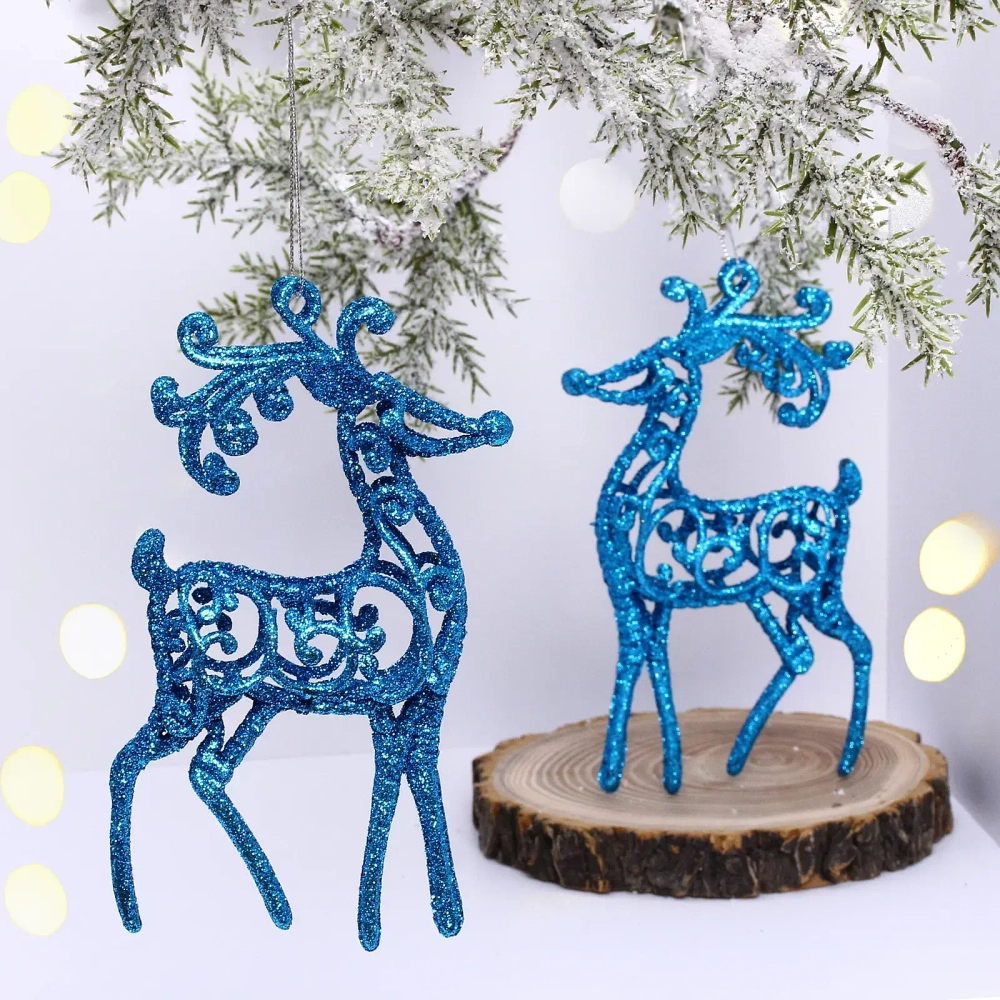 Подвеска «Волшебные рога» 10 см (набор 2 шт), голубой