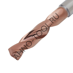 Сверло  9.4мм  твердосплавное 3D без подвода СОЖ. SP-X800030940 VHM AHNO по стали, чугуну, нерж. и ж