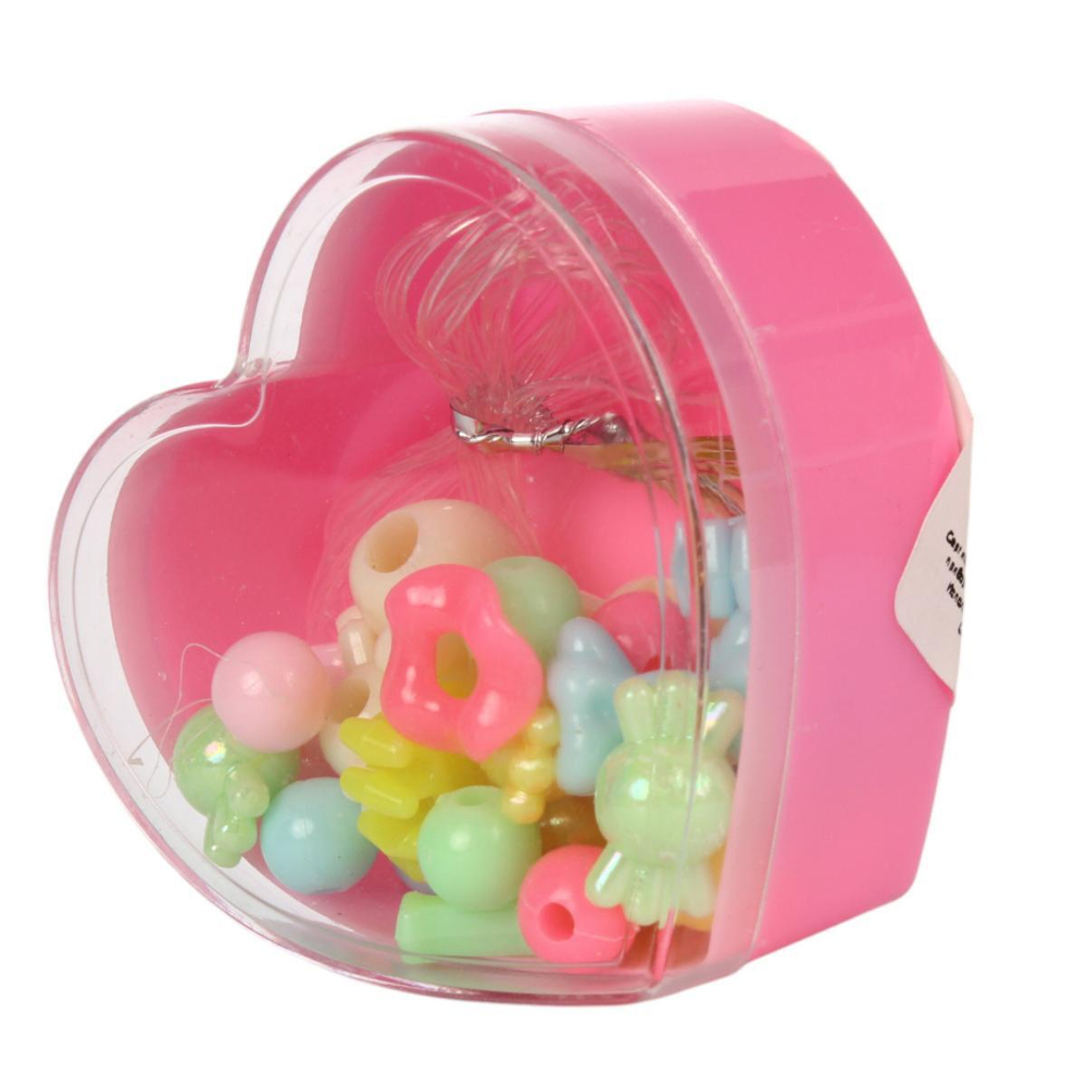 Набор украшений для девочек, в наборе бусины, браслет 5х5,5 см, коробка с-31251