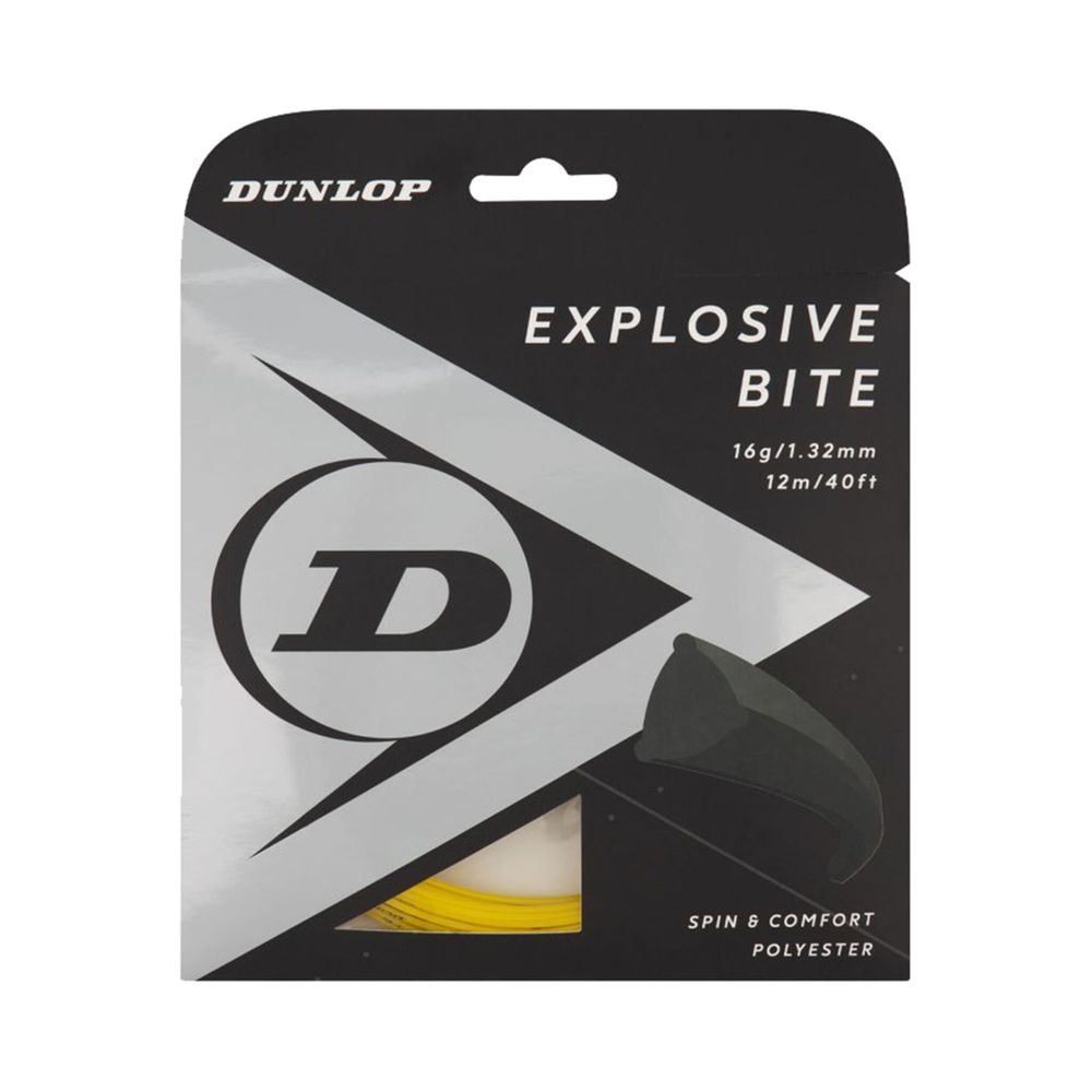 Струны теннисные Dunlop Explosive Bite String Set 12m - Yellow