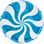 Шар круг Леденец голубой