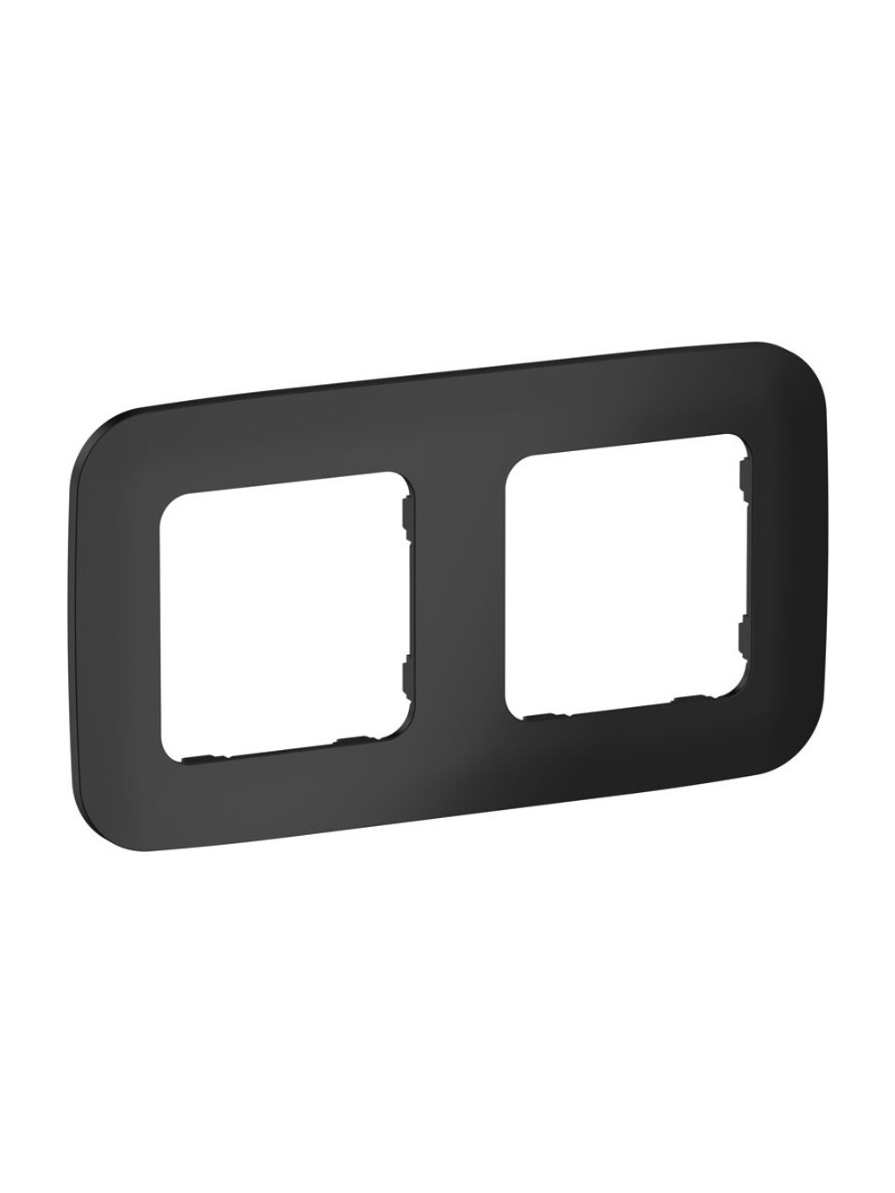 Рамка 2-м СП FLITE РУ-2-А-ФлЧ черн. IEK FI-M22-31-20-K02