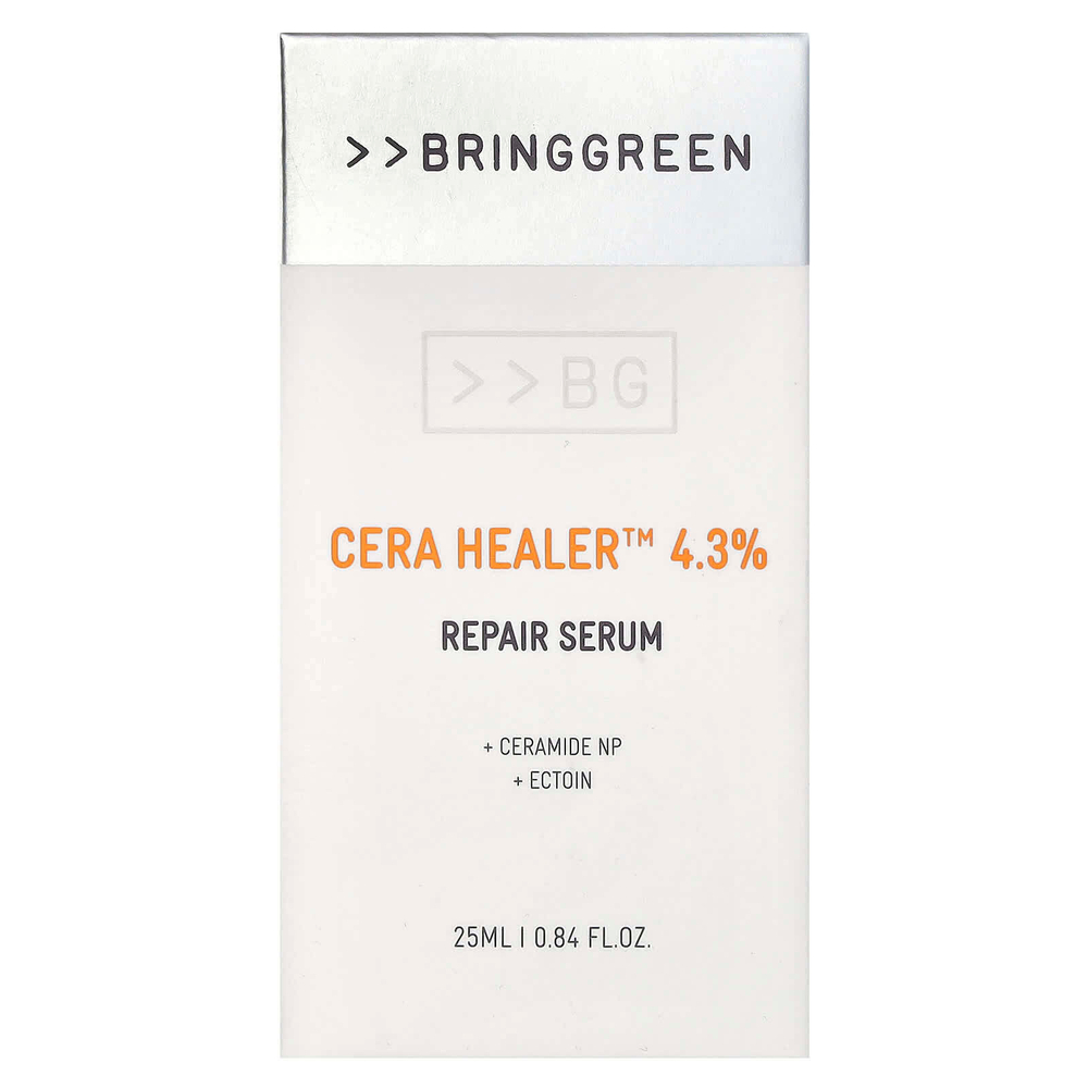 Bringgreen, Cera Healer, 4,3% восстанавливающая сыворотка, 25 мл (0,84 жидк. унции)