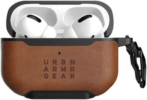 Чехол UAG для Apple Airpods Pro Metropolis кожа, коричневый (LTHR ARMR Brown)