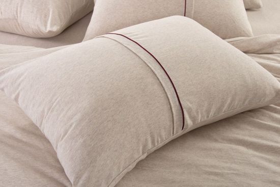 Евро комплект постельного белья Цикорий трикотаж