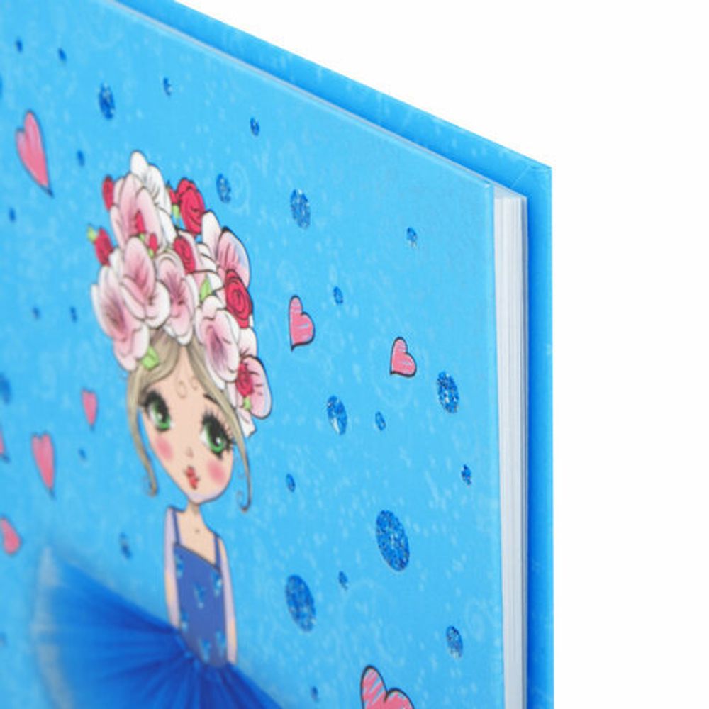 Дневник 1-4 класс, 48 л., твердый, ЮНЛАНДИЯ, блестки, с подсказом, "Cute Girl", 106366