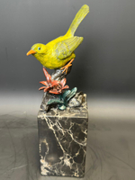 Бронзовая скульптура «Птица на ветке»