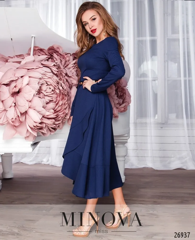 Платье 3107-1-синий Minova