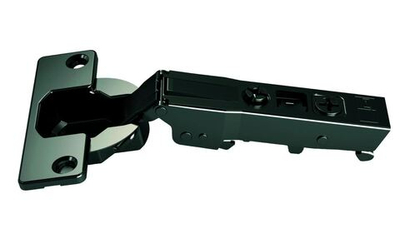 Omnia L Петля 105° накладная без пружины, под саморез, черная