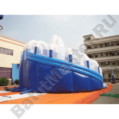 Коммерческий надувной батут «Ледяная гора», 12,5×11,5×9 м