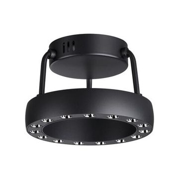 359398 OVER NT24 278 черный Светильник накладной светодиодный IP20 LED 12W вниз/5W вверх 220V 1360Лм 3000K TURN