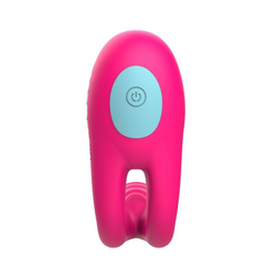 Розовое виброкольцо с пультом ДУ