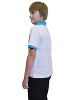 1055 Джемпер детский (поло) белый (76-146)