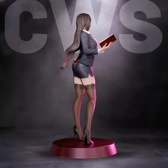 Tifa office lady - Final Fantasy