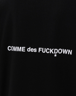 COMME DES FUCKDOWN ФУТБОЛКА ЧЕРНАЯ