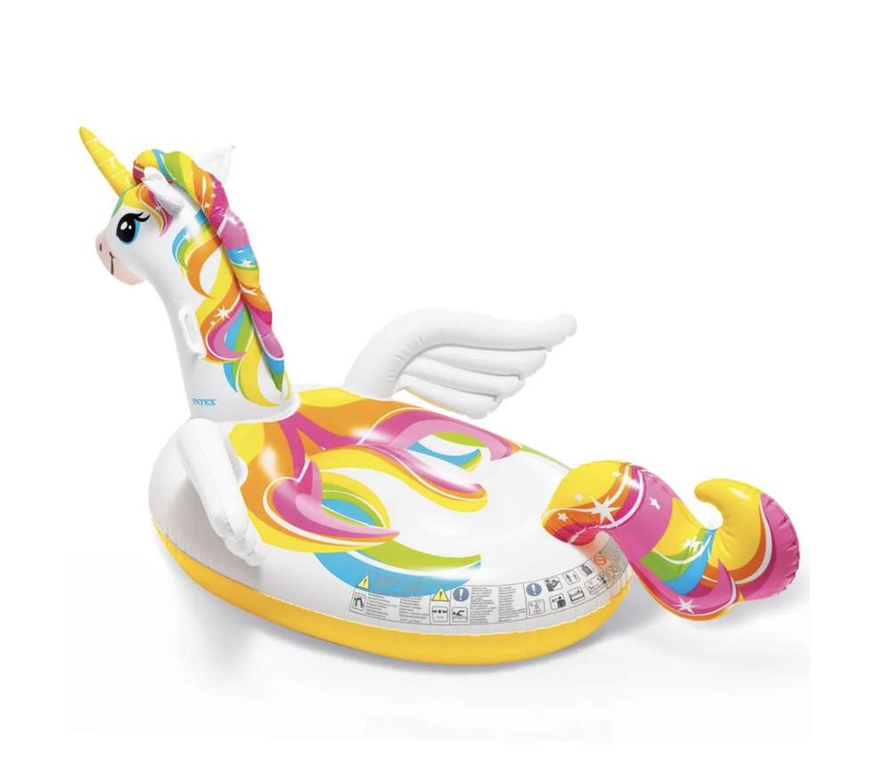 Плотик Intex "Единорог" 201х140х97см, 57561 с насосом