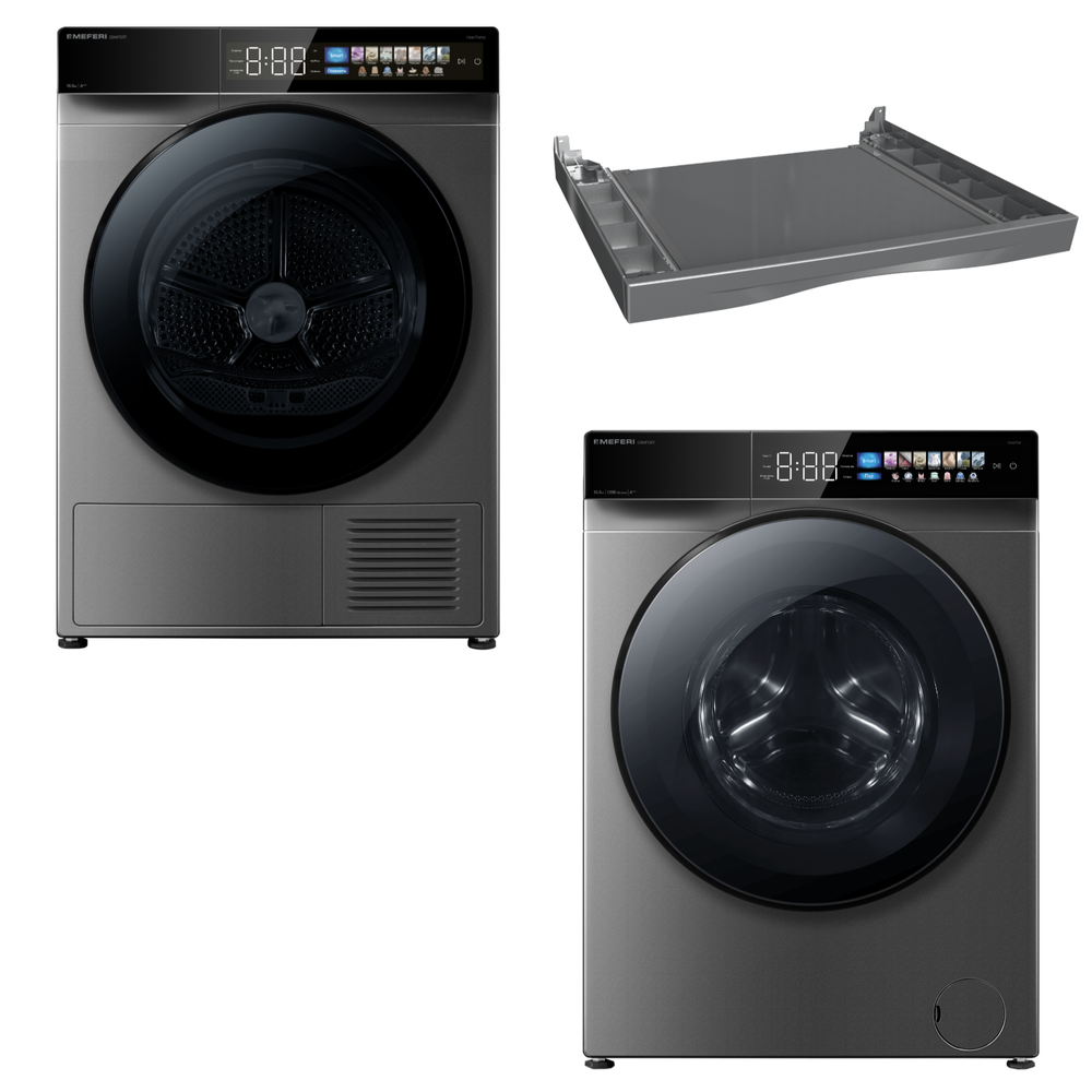 Колонна из стиральной и сушильной машин серая MS10GR83 COMFORT