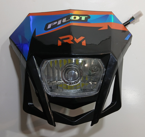 Пластик фары с фарой в сборе Питбайк Regulmoto PILOT
