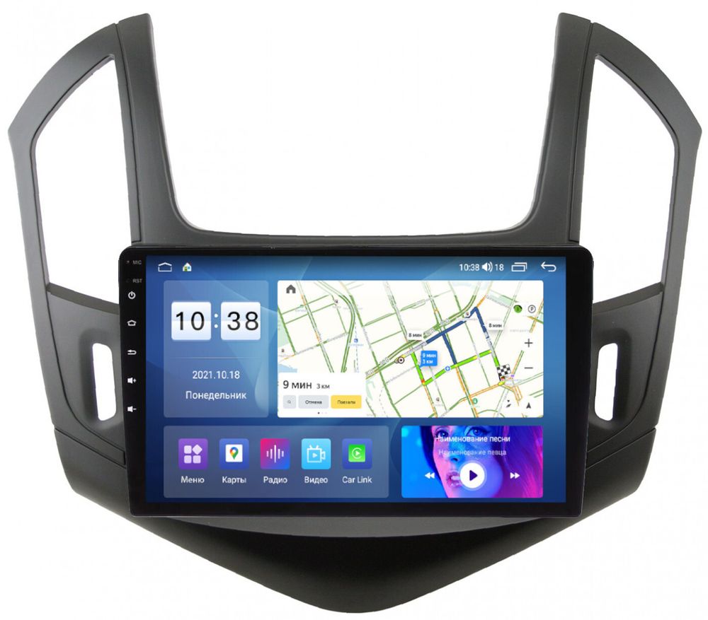 Магнитола для Chevrolet Cruze 2012-2015 - Parafar PF261UHD на Android 13, QLED, ТОП процессор, 8Гб+128Гб, CarPlay, 4G SIM-слот