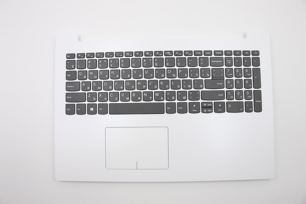 Верхняя панель с клавиатурой (топкейс) для ноутбука Lenovo 320-15IKB / IAP / ABR белая, раскладка-русская (5CB0N86584)