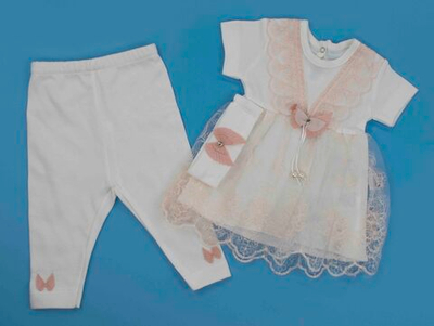 костюм Крылышки ангела платье + штанишки 4643