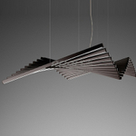 Pendant design lamp Rhythm by Vibia L145 (Black)