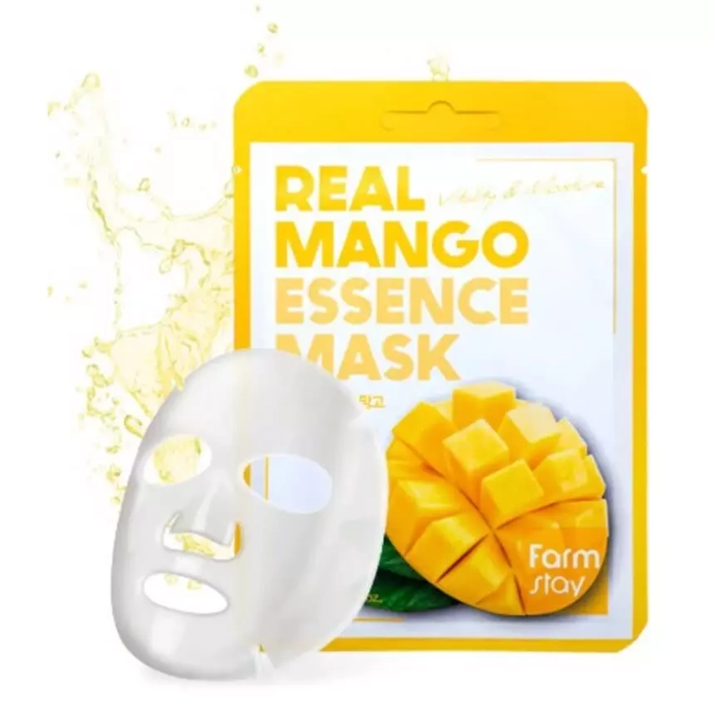 FarmStay Маска тканевая для лица с экстрактом манго - Real mango essence mask, 23мл