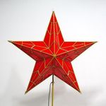 Макушка - звезда на елку «Рубиновая звезда» желтая