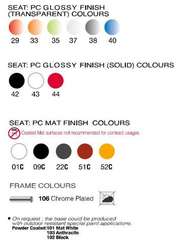 Стул X-Treme S прозрачный синий