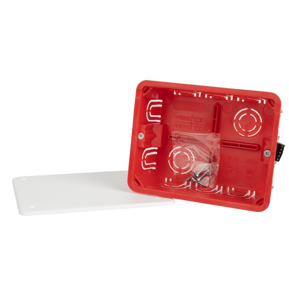 Коробка распределительная встраиваемая 120х92х45 мм для полых стен