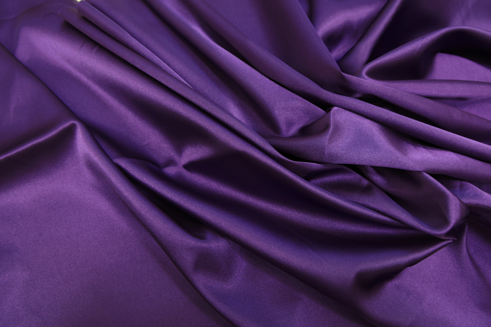Атлас стрейч фиолетовый