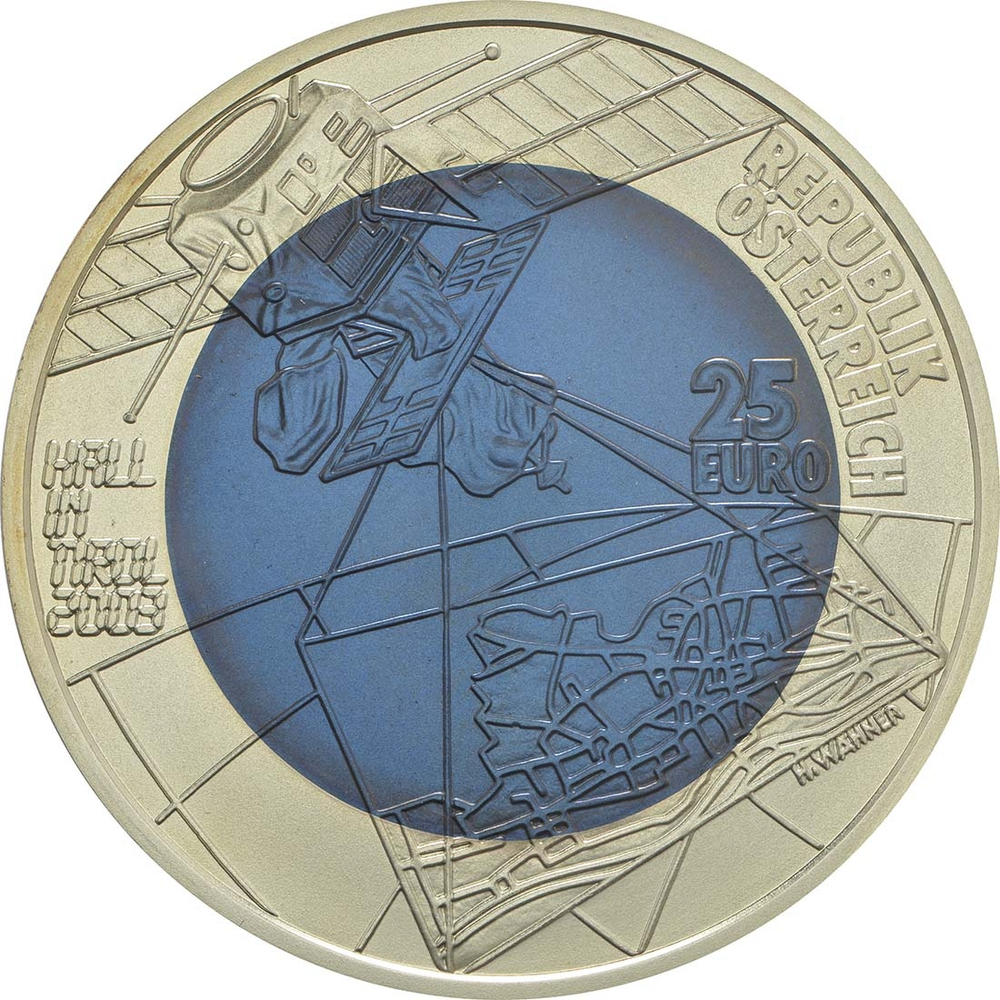 АВСТРИЯ, 2003, 25 ЕВРО [БИМЕТАЛЛ: СЕРЕБРО + НИОБИЙ]