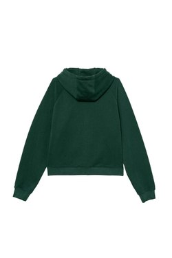 ZARA X BENITO ANTONIO ТОЛСТОВКА С КАПЮШОНОМ УКОРОЧЕННОГО КРОЯ, ЗЕЛЕНЫЙ