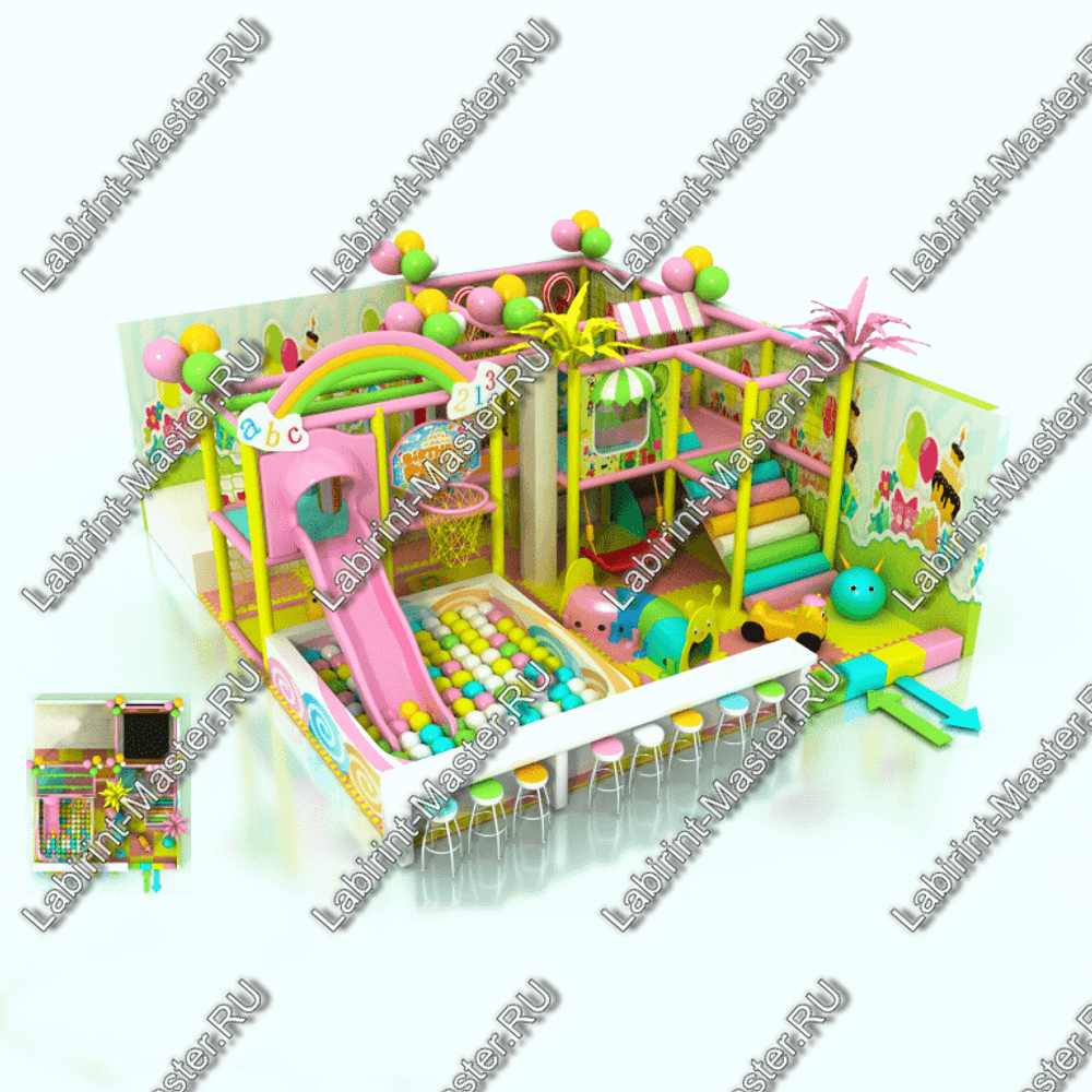 Детский игровой лабиринт "Воздушный мир"