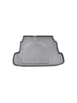 Коврик в багажник для KIA Cerato 2009-2013, седан (полиуретан, серый) NLC.25.26.B10G