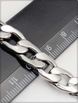 Мужской браслет "Брутал" 21см, нержавеющая сталь.