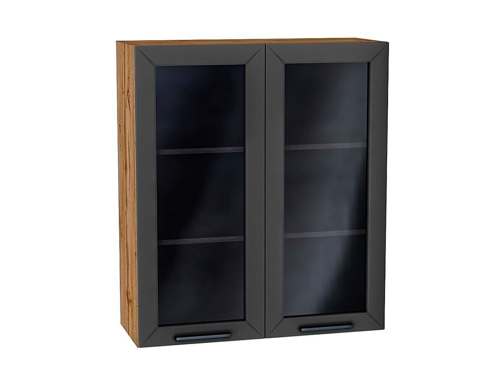 Шкаф верхний с 2-мя остекленными дверцами Глетчер