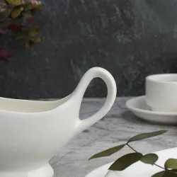 Соусник 125 мл 15,2*4,9 см с ручкой белый фарфор P.L. Proff Cuisine [8]