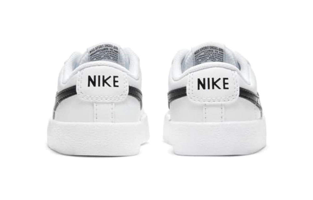 Baby Nike Blazer Low comfortable casual low-top toddler shoes white and black