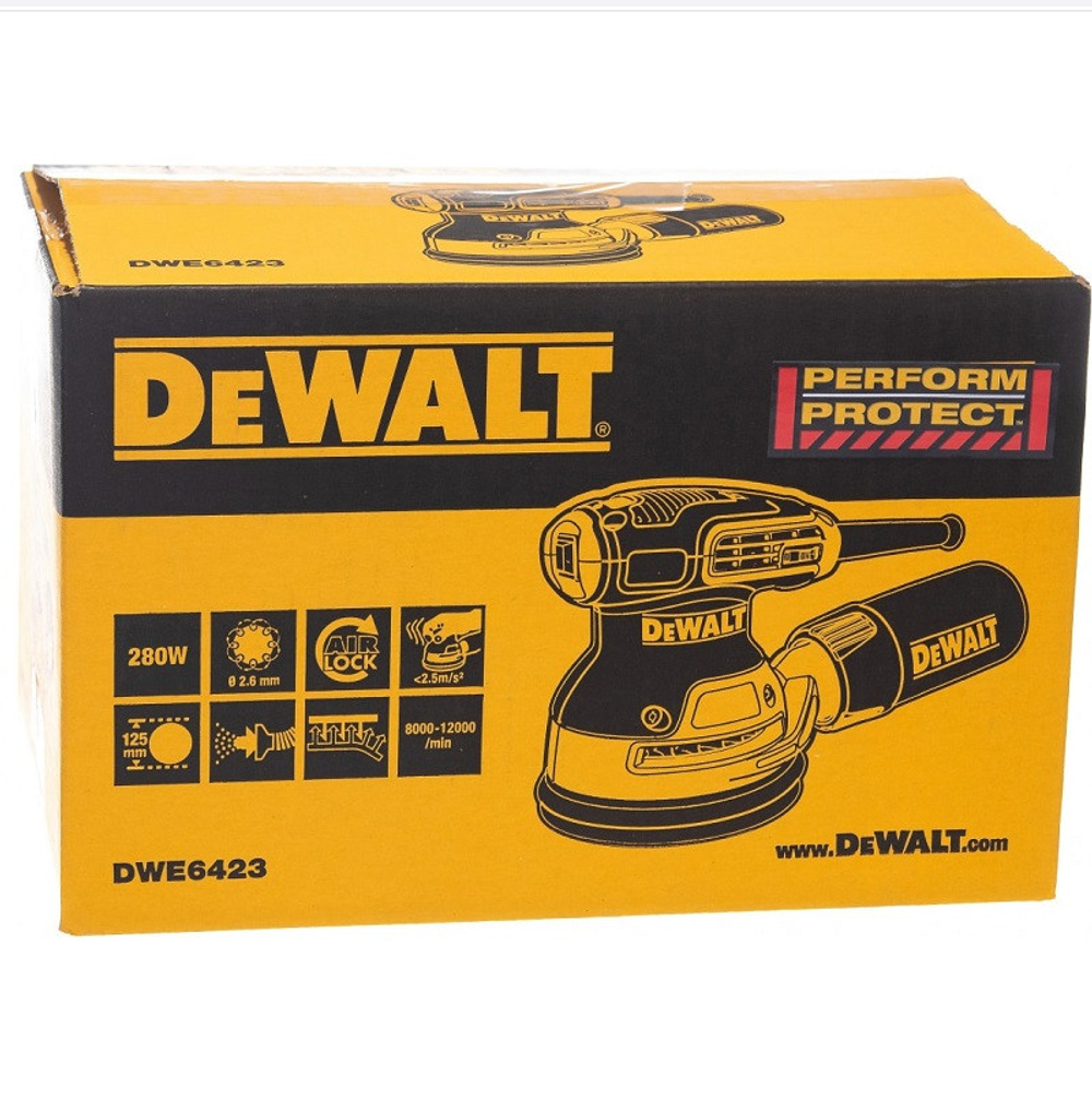 Шлифовальная машина эксцентриковая Dewalt DWE6423-QS
