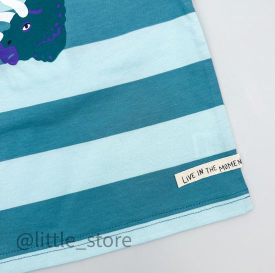 Майка хлопковая "Мир динозавров" полоска