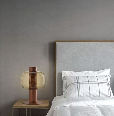 Table design lamp Bonbori by Brokis (Amber/Brown)