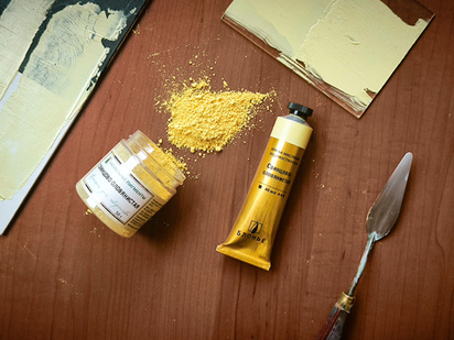 Свинцово‑оловянистая - «жёлтая старых мастеров»