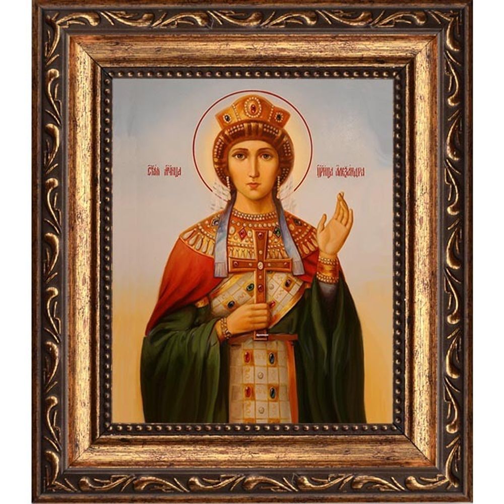 Александра мученица Римская, Никомидийская, императрица. Икона на холсте.